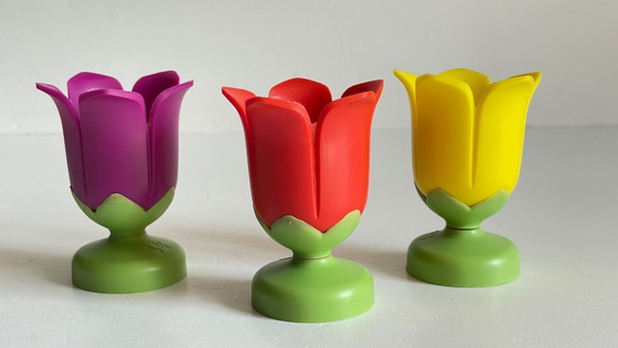 Image 1 of Vintage Tulip Egg Cups