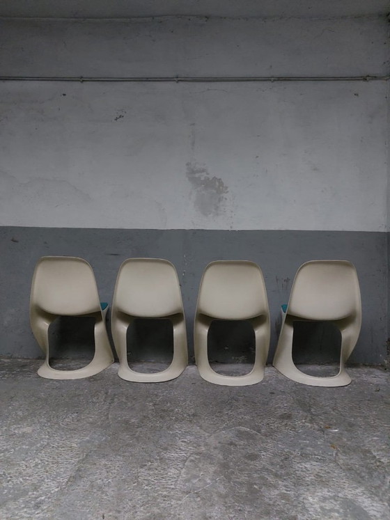 4 chaises Casalino vintage de style Space Age, conçues par Alexander Begge pour Casala. (photo 23 of 33)