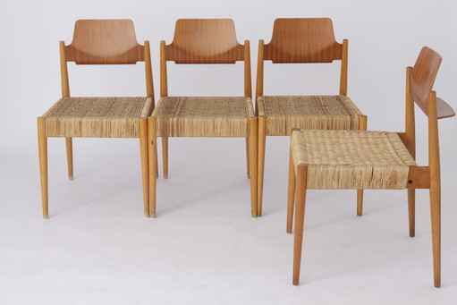 4x Chaises vintage Egon Eiermann