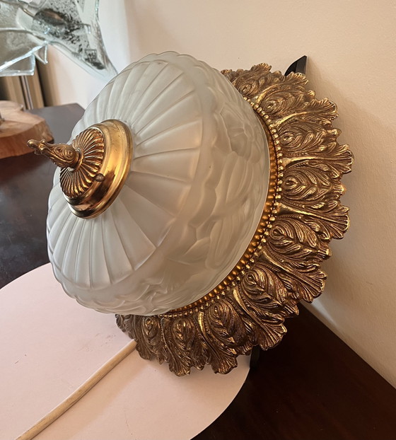 Image 1 of Art-Deco-Deckenlampe Vermutlich 1950er Jahre