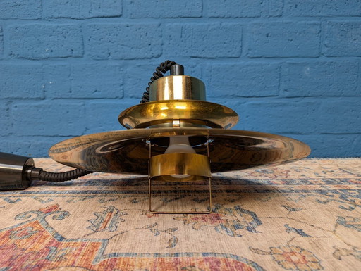 Vintage Brass Pendant Lamp, Danish Design From Vitrika