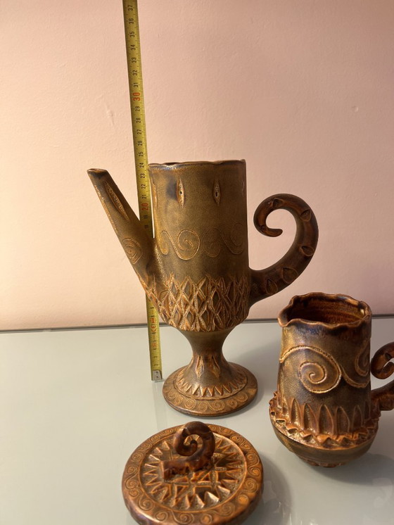 Image 1 of Huguette Bessone ceramic set, 1960s