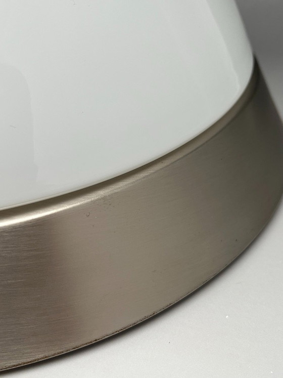 Image 1 of Lampada da soffitto Peill & Putzler “KIBO” (Modello 71333) – Germania, vetro opalino/trasparente, vintage