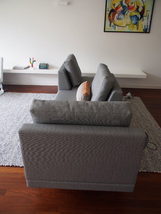 Image 1 of Canapé design unique à 3 places avec éléments rotatifs