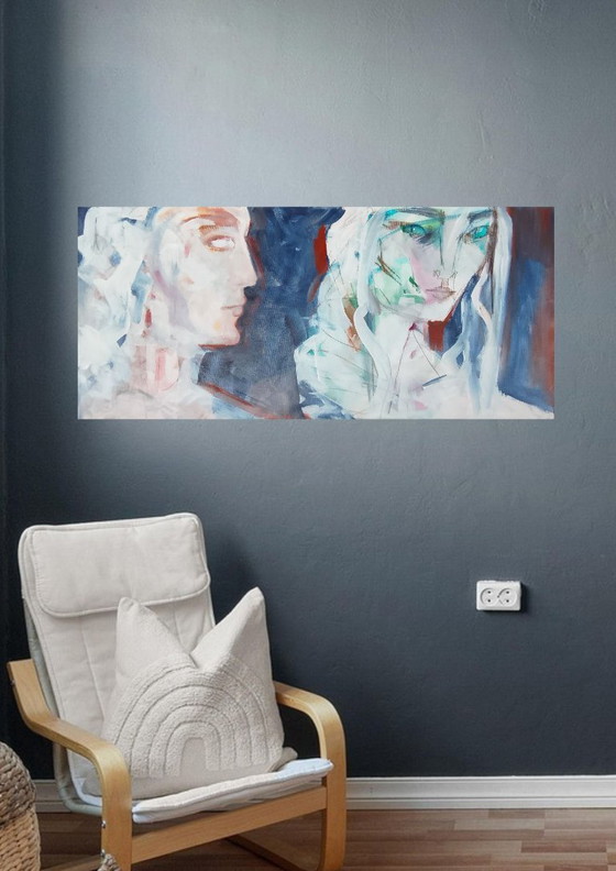 Image 1 of Acrylverfschilderij #zenoterra 40x90cm