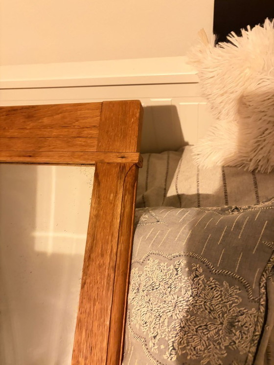 Image 1 of Oak mirror (wide, sleek design – horizontal)