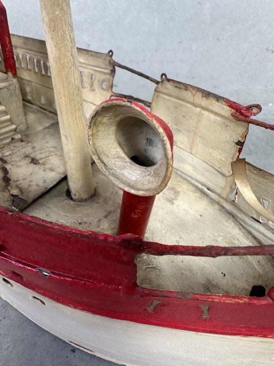 Image 1 of Brutalist 'steamer' model boat - Emmanuel Hiel
