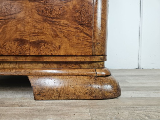 1930s Austrian Art Deco walnut burl sideboard – Sideboard cabinet, Wood (photo 16 of 18)