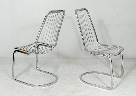 Image 1 of 4 sillas voladizas de Gastone Rinaldi, Italia, década de 1970.