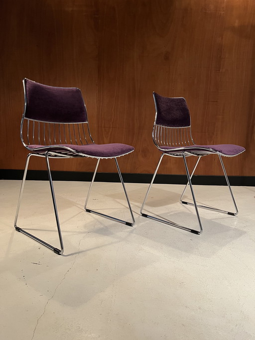 Pair of vintage Novalux chairs / Rudi Verelst 1970
