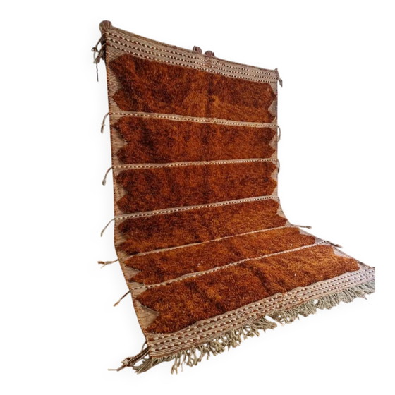 Tappeto marocchino intessuto a mano - Tappeto arancione intenso - Lana - 315 x 202 cm – Tappeti, Wool, Cotton (photo 2 of 8)