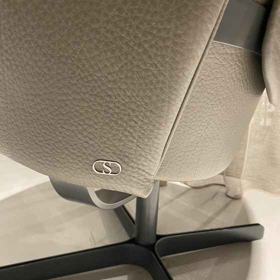 Image 1 of de Sede DS-343 recliner armchair with ottoman