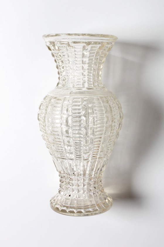 Image 1 of Art Deco Glass Vase: Mid-Century Fidenza Italian Design / 1960s