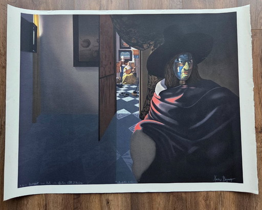 Degans Xavier (1949-) - Lithographie Titrée et Dédicacée (ref 4122-9)