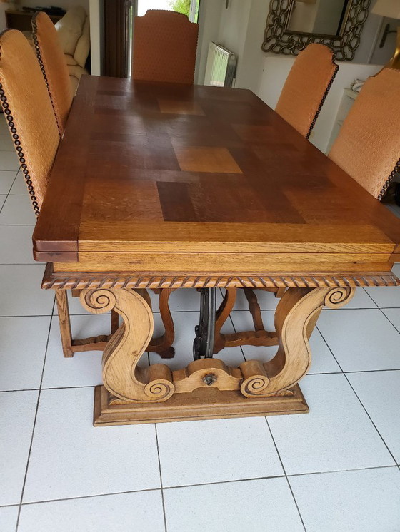 Image 1 of Spanish Renaissance table and chairs