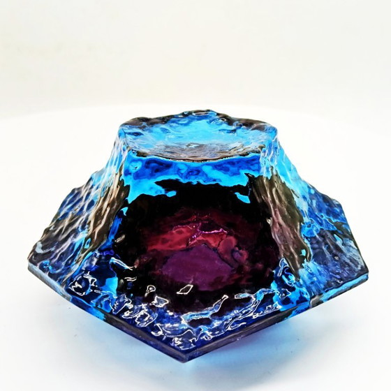 Image 1 of 1960s Stunning Ashtray or Catch-all in Murano Glass by Flavio Poli for Seguso. Made in Italy.