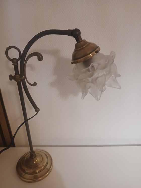 Image 1 of antique tulip lamp