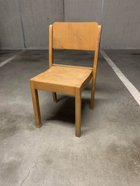 Image 1 of 7 chaises empilables Stako. 1942 - 1966 Denver - Pays-Bas.