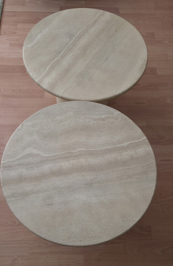 Stenen tafels – Salontafels, Stone, Travertin (photo 5 of 5)