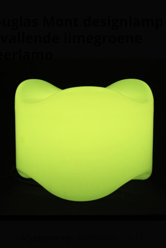Image 1 of  Douglas Mont “Wave” Design Lamp by Bergés SA