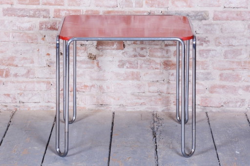 Restored Art Deco Dining Table, by Thonet, Chrome, Steel, Germany, 1930s – eettafels, Wood (photo 2 of 9)