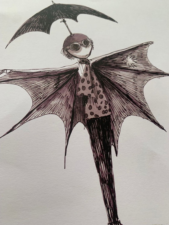 Image 1 of Tim Burton – Untitled – Official Signed Limited Edition Print – 20x30 cm