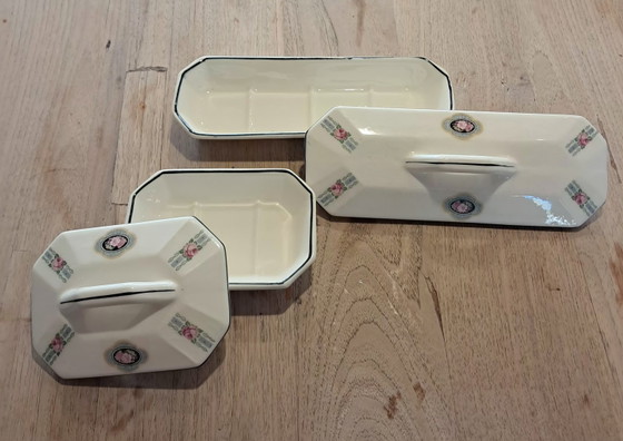 Set da toilette antico Ditmar Urbach - Portasapone e portapettine (Art Déco, anni '20/'30 - Produttore (photo 6 of 10)