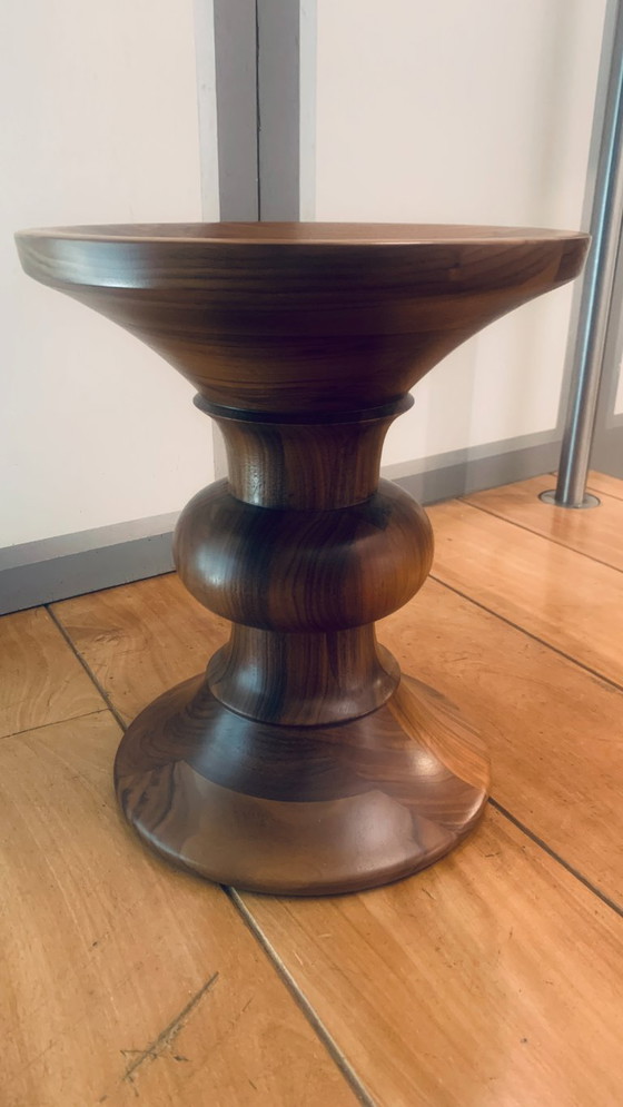 Charles & Ray Eames Vitra - Model A/B signed Stool-End table-Side table – Wood (photo 11 of 11)