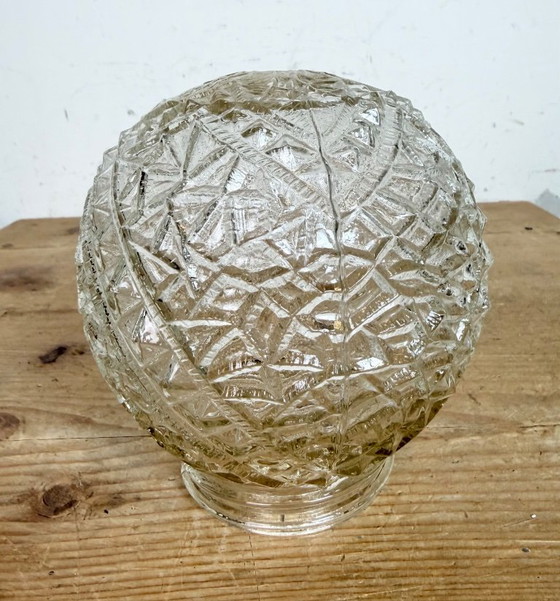 Image 1 of Lampadario vintage in vetro tagliato di Kamenický Šenov, anni '60