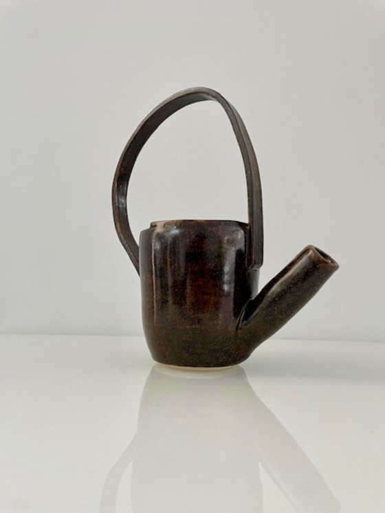 Image 1 of Unique handmade vintage ceramic watering can
