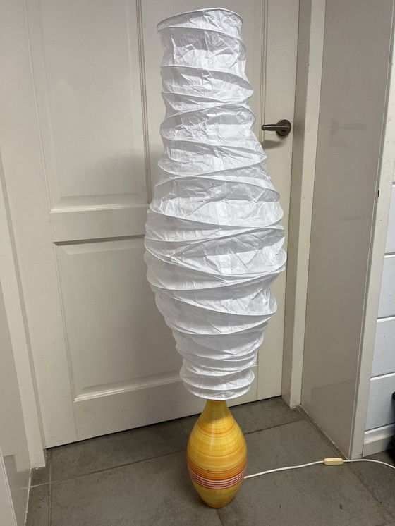 Image 1 of Lampada da terra alta in ceramica koralcoa della metà del secolo scorso