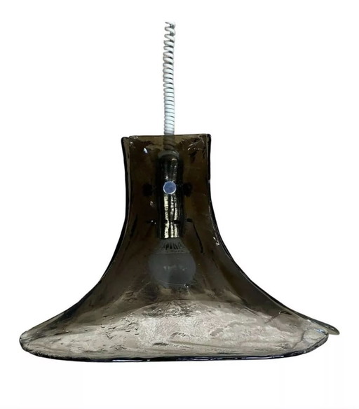 60's 70's Lampe Lampe à suspendre Kalmar Franken KG Tulip Verre 60's 70's