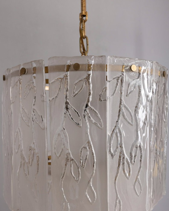 Image 1 of Vintage kroonluchter van Murano-glas uit de jaren 60, Italiaans design.
