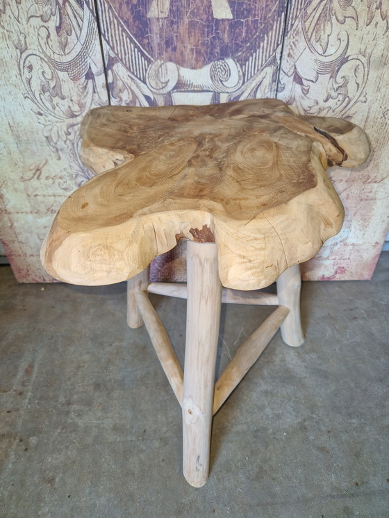 Image 1 of Acacia houten kruk