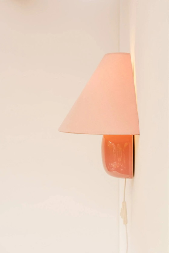 Vintage IKEA 80s sconce. A wall mounted lamp classic semi-round in pink – Wall lights, Metal (photo 6 of 17)