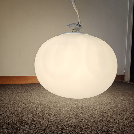 Image 1 of Lampada da soffitto grande Vistosi in vetro di Murano satinato – 42 cm – Made in Italy