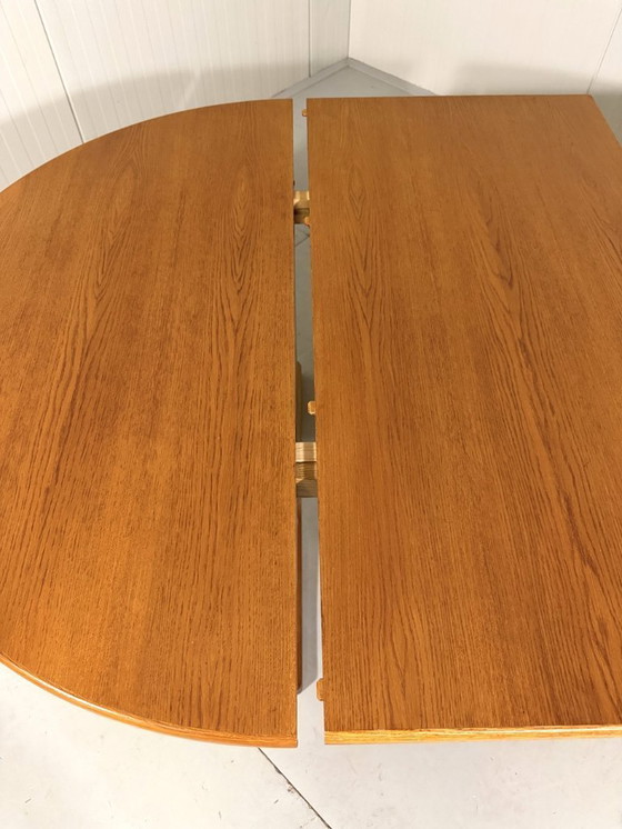 Image 1 of K.E. Ekselius large extendable oak dining table J.O. Carlsson Sweden