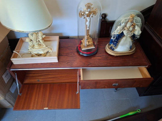 Vintage Wooden Sideboard – Beautiful Wood Grain (photo 3 of 5)