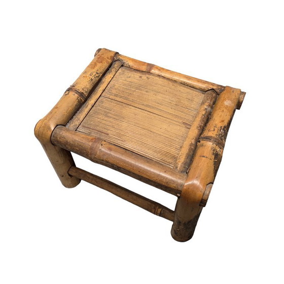 Image 1 of table à plantes vintage en bambou