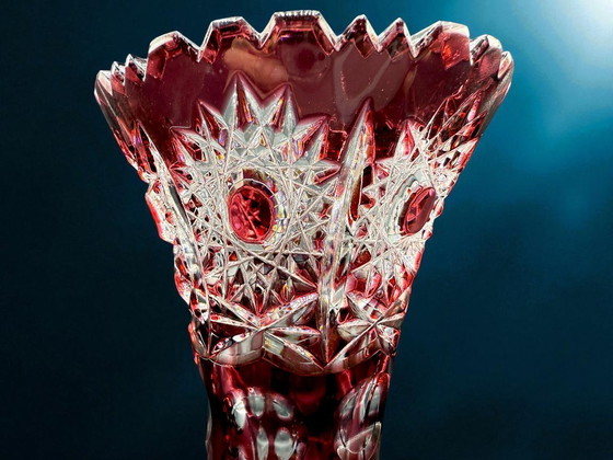 Image 1 of Bohemia - Art Deco Bohemian Crystal Vase