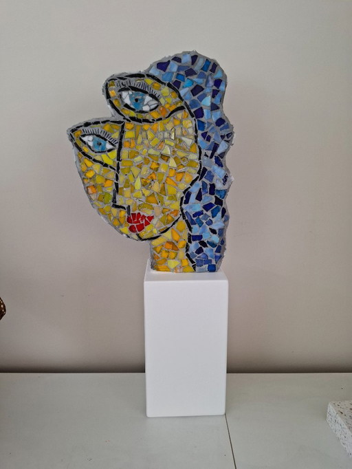 sculpture mosaic "Luna"