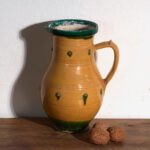 Antique folk glazed pottery pot – Central Europe, circa 1930 – Plant pot, Rustic (photo 6 of 40)