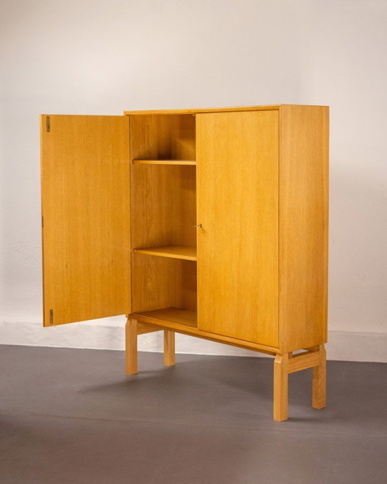 Image 1 of Oak cupboard by Marian Grabińsky for IKEA Möbel, Sweden, 1960's