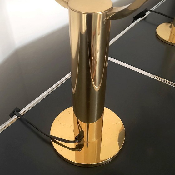 Image 1 of Vintage Space Age messing tafellamp van STAFF