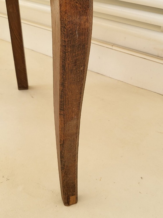 Image 1 of SUPERB PAIR OF VINTAGE ARMCHAIRS FROM THE 1940s AND 1950s IN LEATHER & OAK