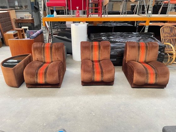 Image 1 of Fauteuils lounge vintage de design italien des années 1970