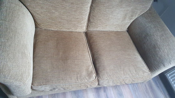 Image 1 of Zweisitzer-Sofa mit Hocker