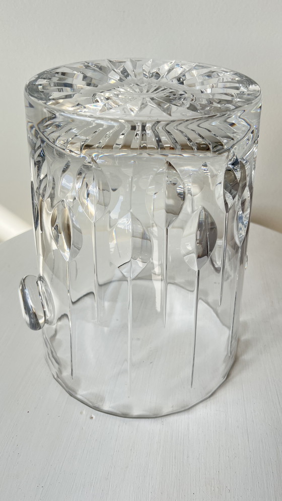 Image 1 of Handgeslepen kristallen champagnekoeler, merk Lemberg Goebel, genummerde editie