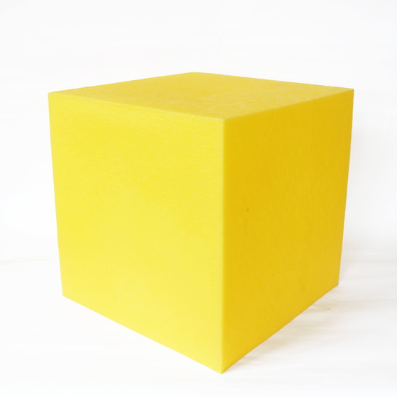 Image 1 of Heico Vintage Cube Lamp - Yellow (1980, Allemagne)