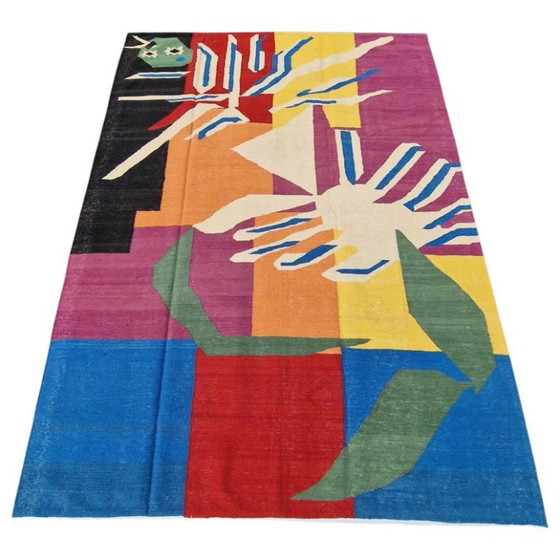 Henri Matisse The Creole Dancer 1950 Inspired Handwoven Tapestry | Unique Piece (105 × 77 in) (photo 5 of 11)
